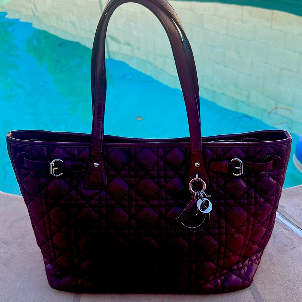 Cranberry Lady Dior $4500 Rare cranberry bag - Picture 1 of 7